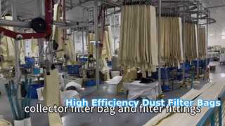 Industriële polyester filterzakken voor efficiënte stofopvang