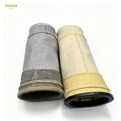 Kwaliteit  Manufacture High temperature PPS aramid fiberglass dust filter bag for baghouse Fabriek