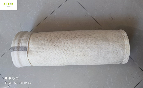 De Filterzak van 550GSM Nomex met Siliconelijm Op hoge temperatuur