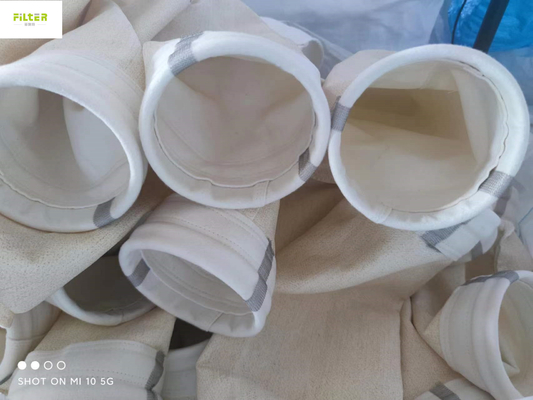Aangepaste de Filterkokers Op hoge temperatuur van 550GSM Nomex Aramid voor Stofindustrie