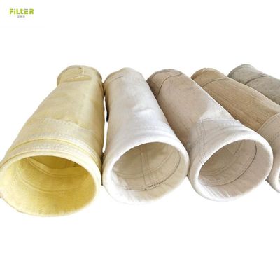 Meta Aramid / Nomex Filter Bag Voor Asfalt Plant Stofverzamelaar Hoge treksterkte