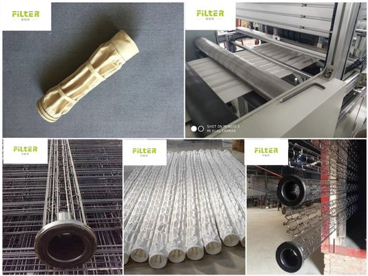 Nomex gepleteerde filters voor industrieel stof voor cementfabrieken