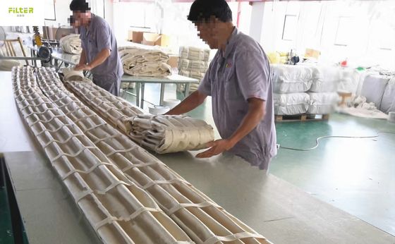 Pocket type stofverzamelaar Filterzak Polyester Nomex Pleated Filter sokken