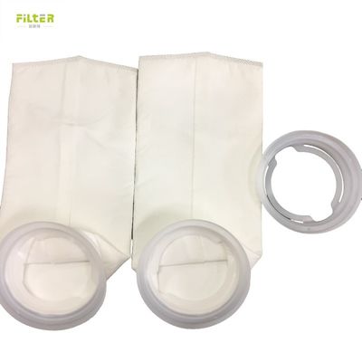 PP PE Nylon vloeistoffilter zak met plastic ring top en V-vorm onderkant