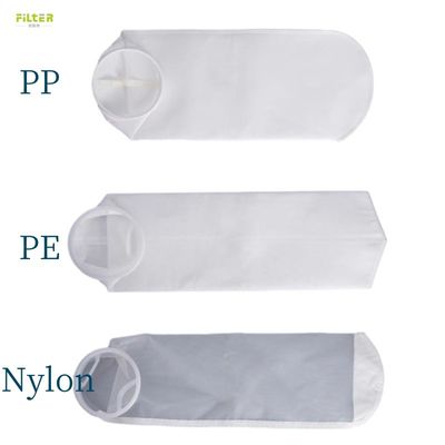 PP Nylon Polyester Liquid Filter Bag Gestikt / Warm gesmolten zak