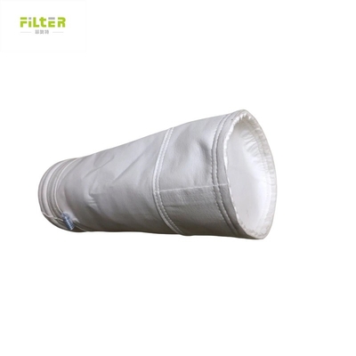Versterking 100mm 450GSM~550GSM Medium Filter Polyester Filter Bag voor staalfabriek