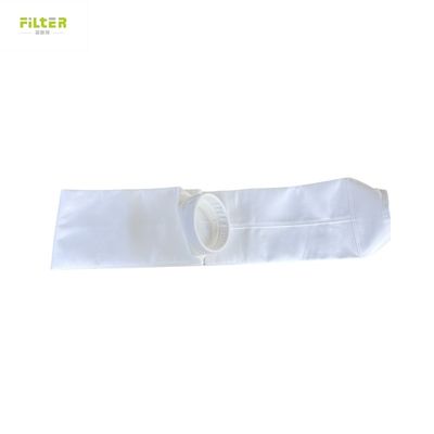 Versterking 100mm 450GSM~550GSM Medium Filter Polyester Filter Bag voor staalfabriek