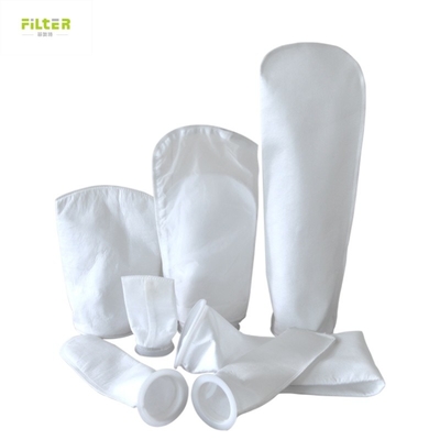Plastic ring and sewing thread bottom nylon monofilament liquid filter bag voor de chemische industrie