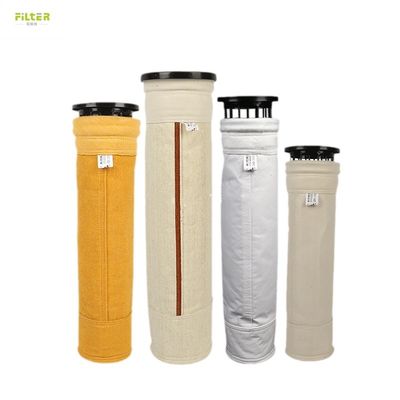 Industriële filterzak Filtermouwen stofverzamelaar Polyester PPS PTFE P84 Nomex Glasvezel zak Stoffilterzak met filter