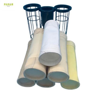 Polyester antistatisch met PTFE-membraan Polyester feltenfilterzak voor stofverzamelaar