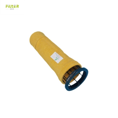 Op maat gemaakte P84 geplete stofverzamelaar Clamp Snap Band gemaakt van polyester Nomex Filtratieapparatuur Filterzak