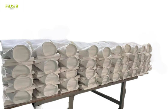 Industriële filterzak die stofverzameloplossingen biedt voor cement, steenkoolmijnen en staalfabrieken met verschillende vezelopties