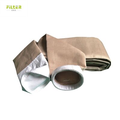 Lange levensduur P84 PTFE filterzakken Gemaakt van 550 GSM P84 filterdoek voor diverse industriële stofafzuigings- en filtersystemen