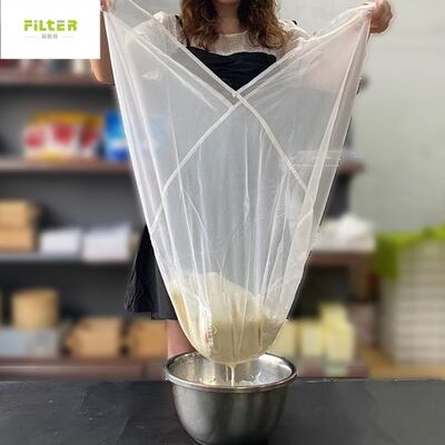Liquid Filter Bag met herbruikbare nylon mesh en meerdere micron afmetingen geschikt voor het filteren van melksuiker, sojamelk en andere vloeistoffen