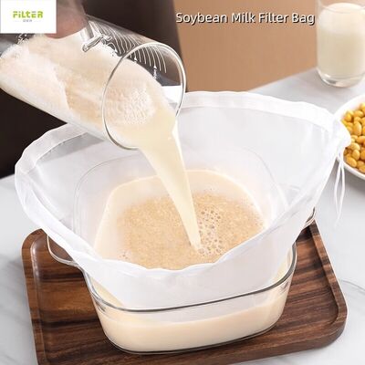 Food grade Liquid Filter Bag with reusable Nylon/Cotton Soymilk filter bag