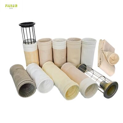 Aanpasbare P84-filterzakken geproduceerd met 550 GSM P84-filterdoek voor verschillende industriële stofafzuigsystemen
