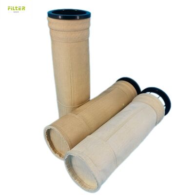 P84 PPS Polyester PTFE Glasvezel Industriële hoogtemperatuurfilterzak voor het verwijderen van rookgasstof
