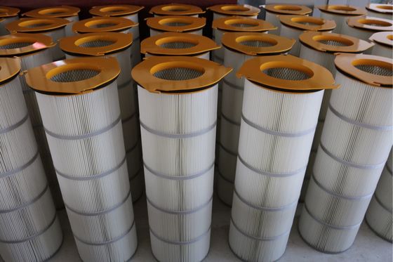 De ijzerdekking plooide Filterpatroon Drie - Handvaten voor Grote Stofconcentratie