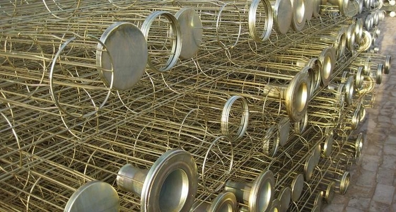 Van de de Filterzak van de stofinzameling van de Kooiorgano Gegalvaniseerd het Roestvrije staalKoolstofstaal Silicone