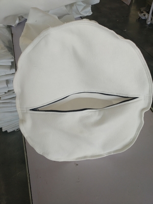 Aangepaste Vloeibare de Filterzak van de Ritssluitings Witte Polyester voor Waterbehandeling