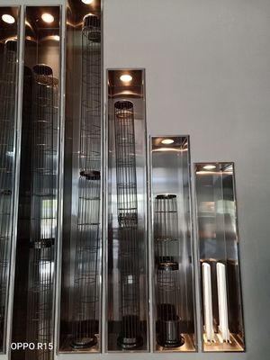 De ster Geplooide Zak van de Polyesterfilter 450GSM 550GSM voor de Systemen van de Stofcollector