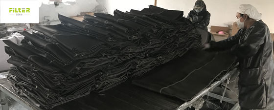 De zwarte Zak van de Glasvezelfilter voor de Corrosieweerstand van de Cementinstallatie