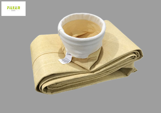 De Filterzak Op hoge temperatuur van 550GSM Aramid Nomex voor Stoffilter