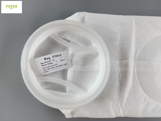 De hete Zak van de Smeltingspp Vloeibare Filter 5 Micron met Plastic Ring