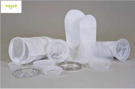 100 Micron pp Mesh Liquid Water Filtration Bag met Staalring